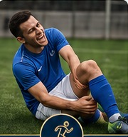 Injured football player